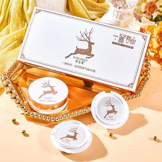 White deer Makeup bb cushion set