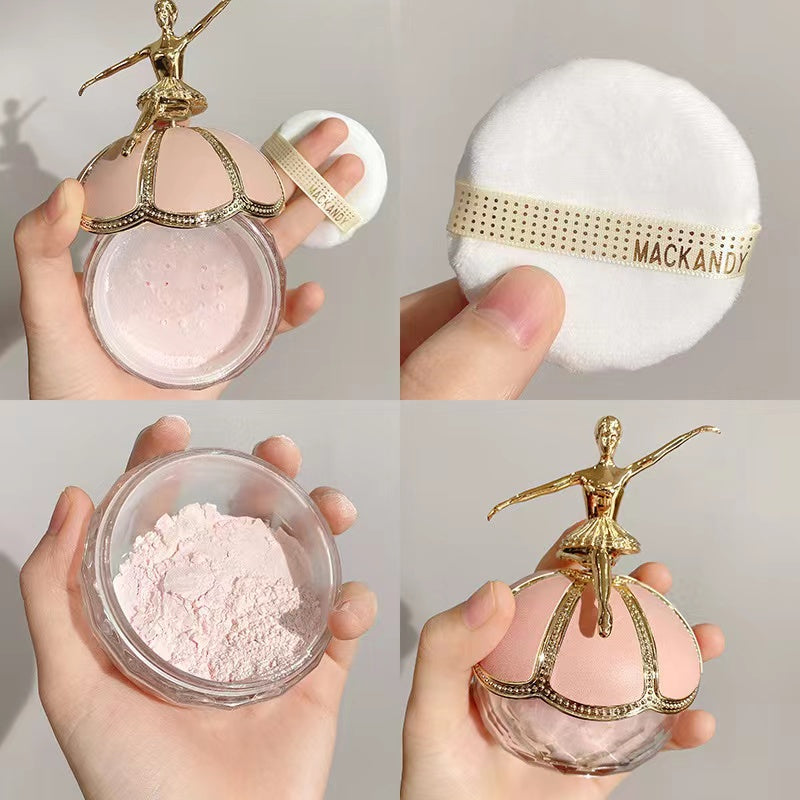 Ballerina setting powder loose powder