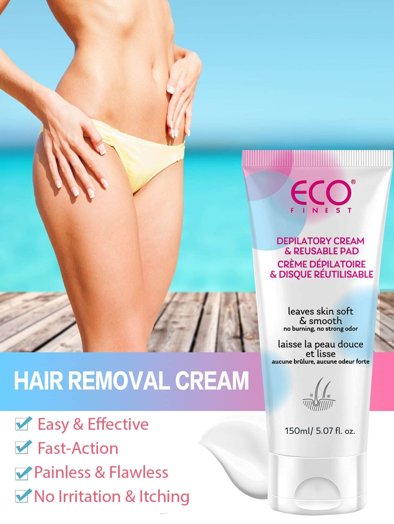 ECO Ha R Cea 150m5.07oz, 1pcs Body Care Wax Comfort Cosmetic