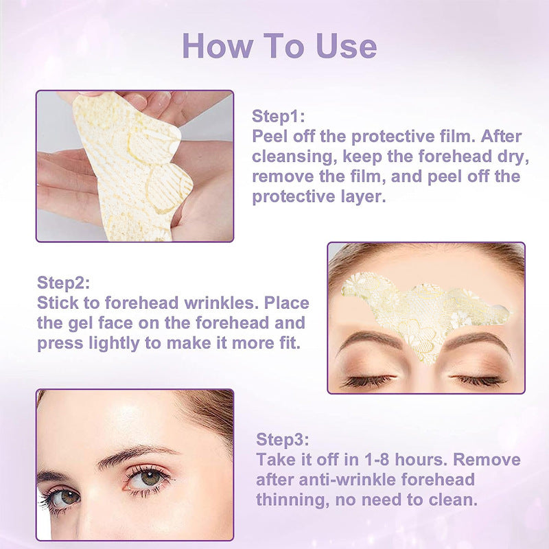 YURHERSU butterfly-shaped mask patch forehead patch hydrating moisturizing contraction of pores to moisturize and tighten soothing skin