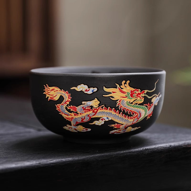 Chinese traditional purple clay pot tea clay manual kung fu tea set home living room purple clay pot business activities accompanied by gifts to elders