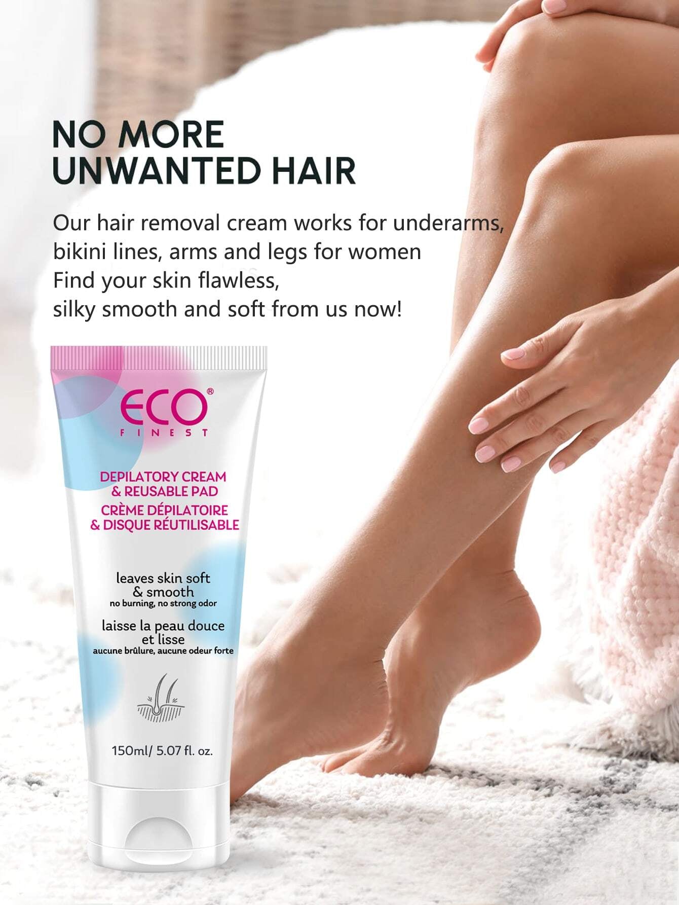 ECO Ha R Cea 150m5.07oz, 1pcs Body Care Wax Comfort Cosmetic