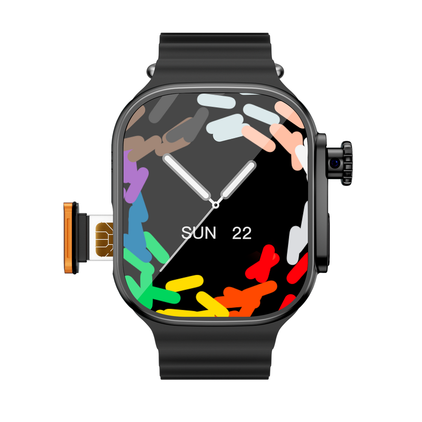 WS9 ULTRA Bluetooth Smartwatch,Touchscreen Wrist Smart Phone Watch Sports Fitness Tracker with SIM Card Slot Camera Pedometer Compatible with Android Smartphone for Kids Men Women