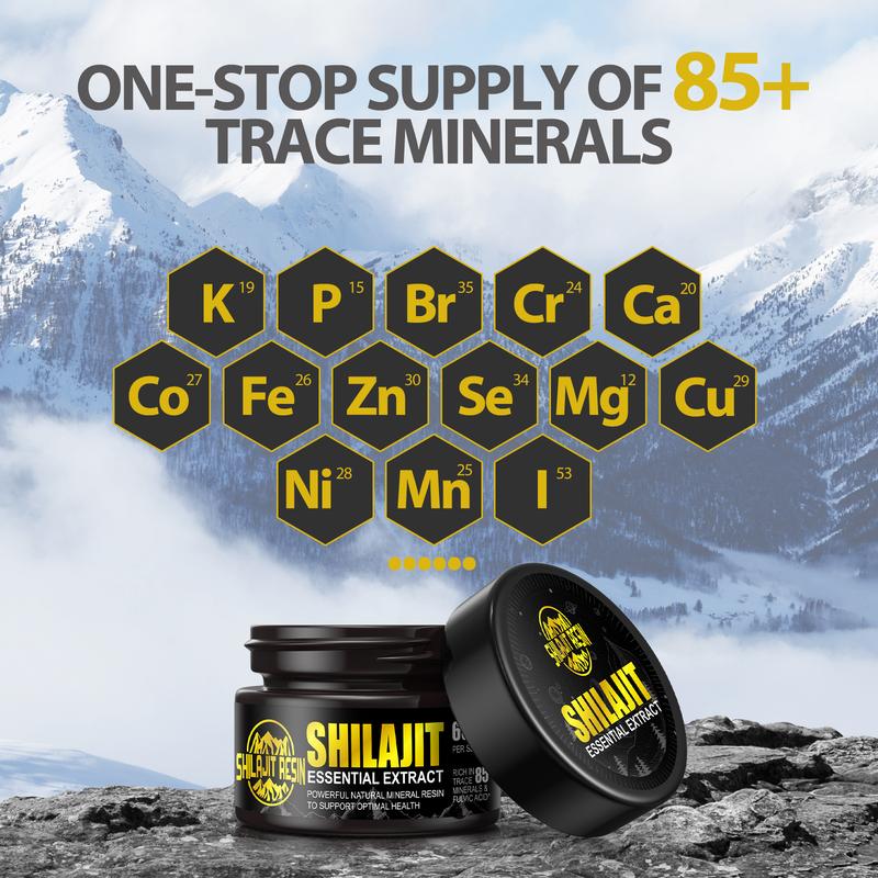 Shilajit Pure HimalayanOrganic Shilajit Resin Natural Shilajit Resin with 85+ Trace Minerals, 50g