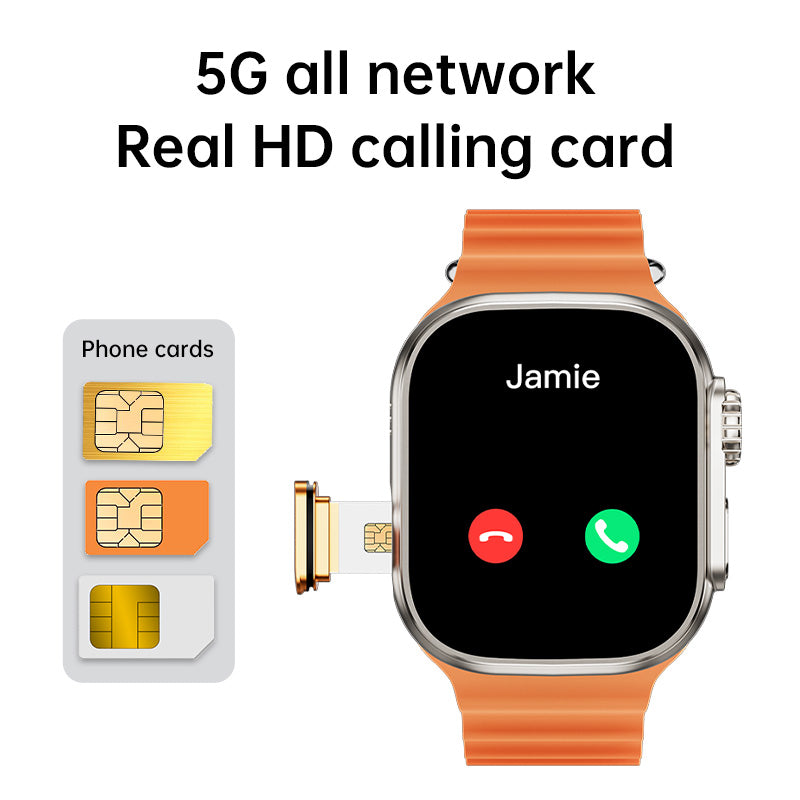 WS9 ULTRA Bluetooth Smartwatch,Touchscreen Wrist Smart Phone Watch Sports Fitness Tracker with SIM Card Slot Camera Pedometer Compatible with Android Smartphone for Kids Men Women