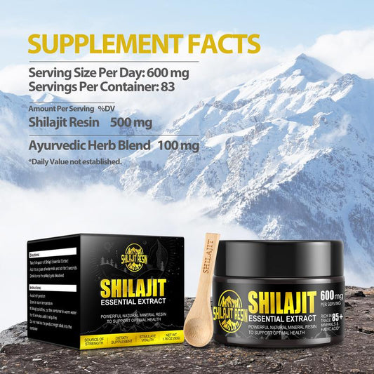 Shilajit Pure HimalayanOrganic Shilajit Resin Natural Shilajit Resin with 85+ Trace Minerals, 50g