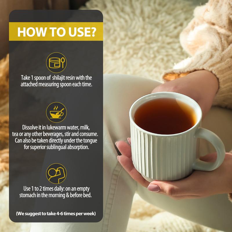 Shilajit Pure HimalayanOrganic Shilajit Resin Natural Shilajit Resin with 85+ Trace Minerals, 50g