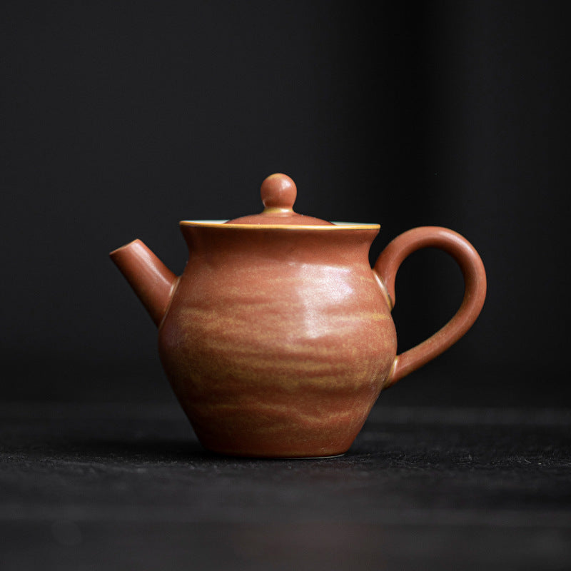 Chinese traditional purple clay pot tea clay manual kung fu tea set home living room purple clay pot business activities accompanied by gifts to elders