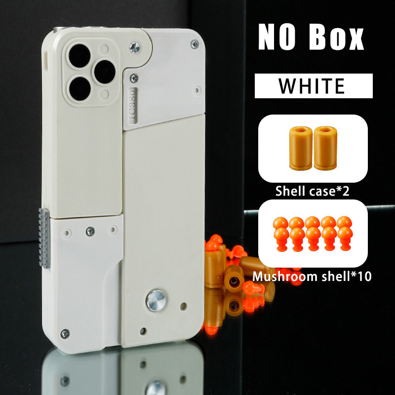 ShotCase Mobile phone toy gun can be folded to fire reloadable rubber bullets