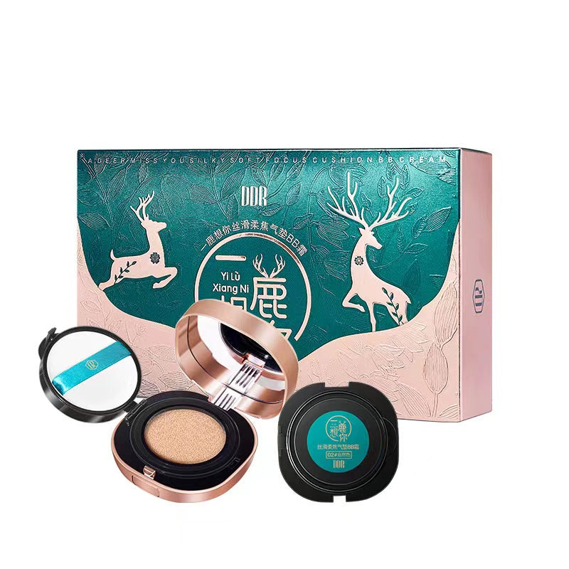 Green deer Makeup bb cushion set