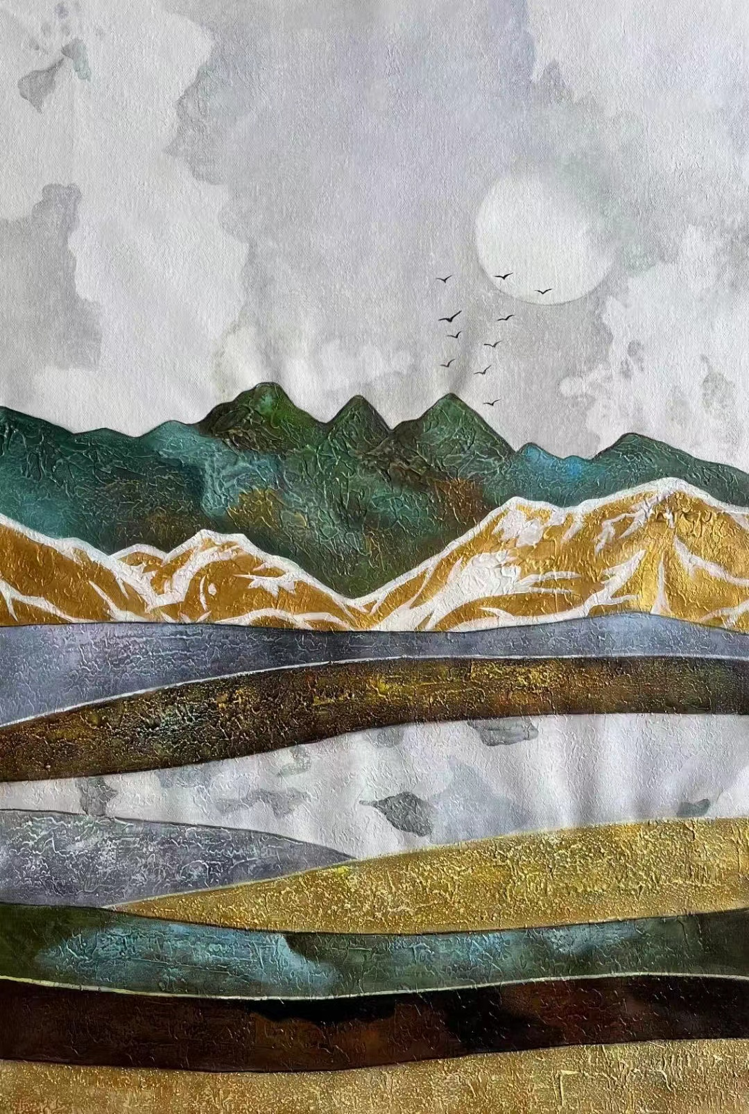 Decorative abstract painting