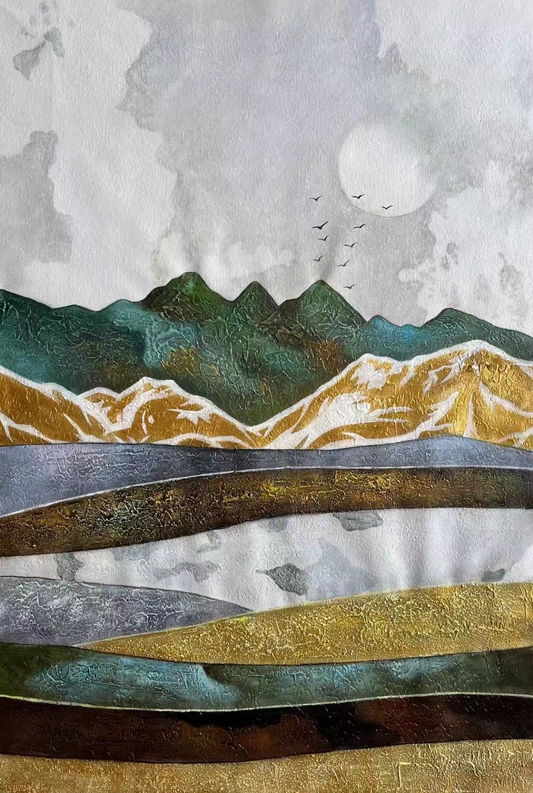 Decorative abstract painting