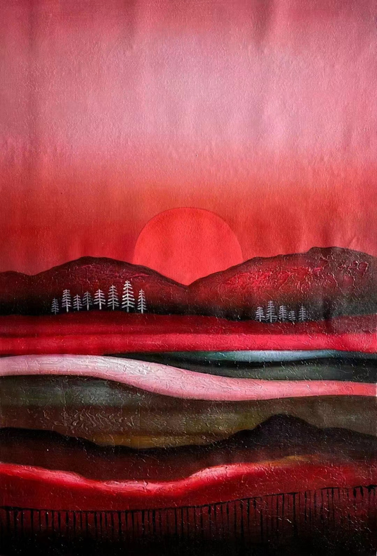 Decorative abstract painting