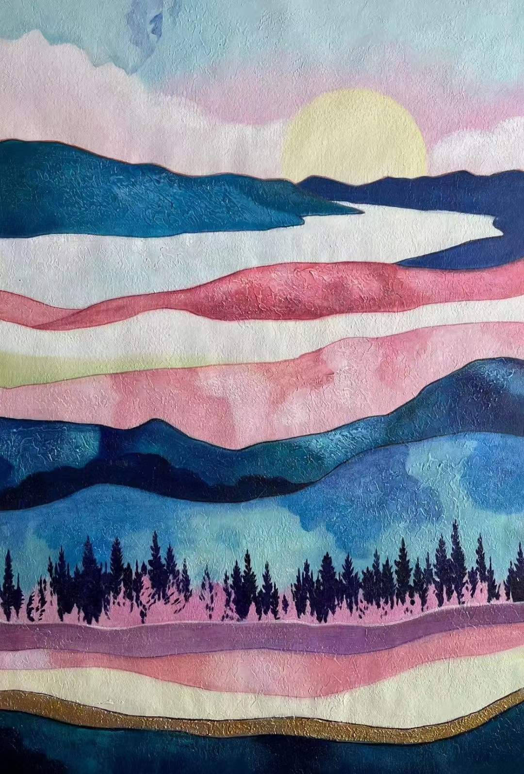 Decorative abstract painting