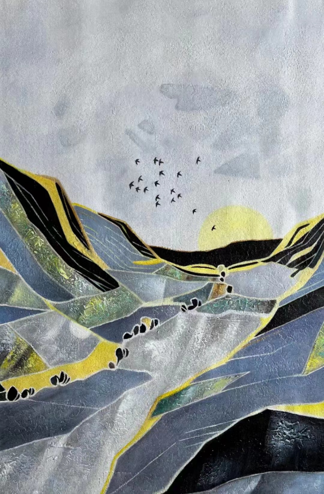 Decorative abstract painting