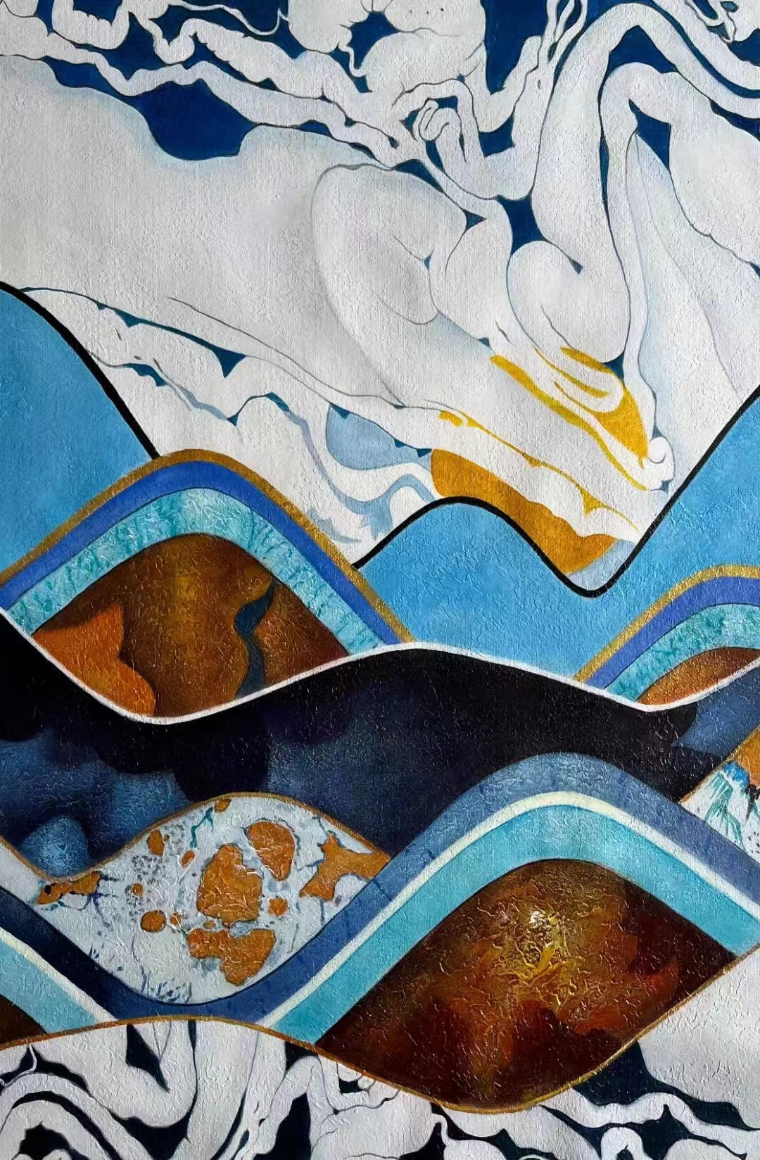 Decorative abstract painting