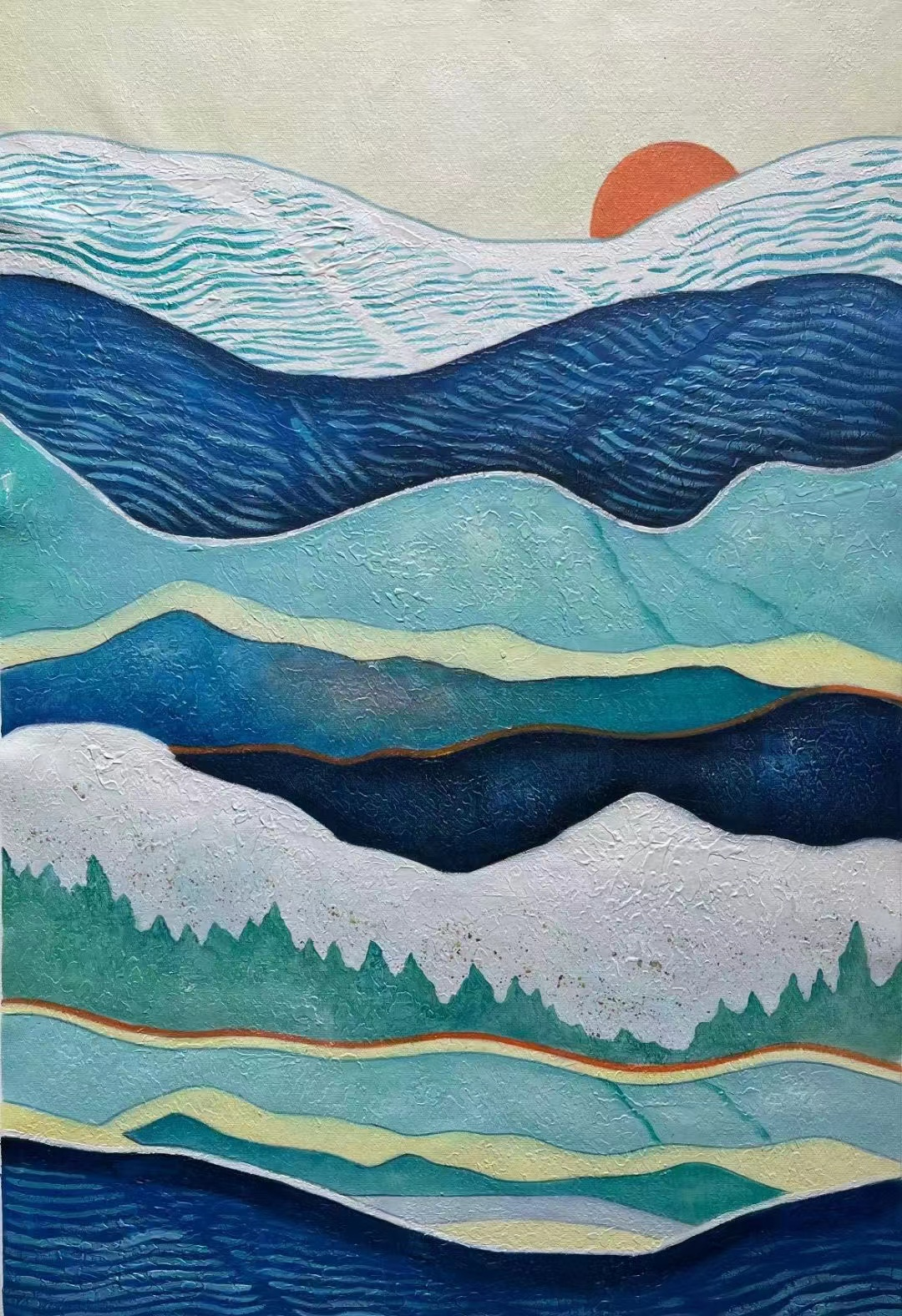 Decorative abstract painting