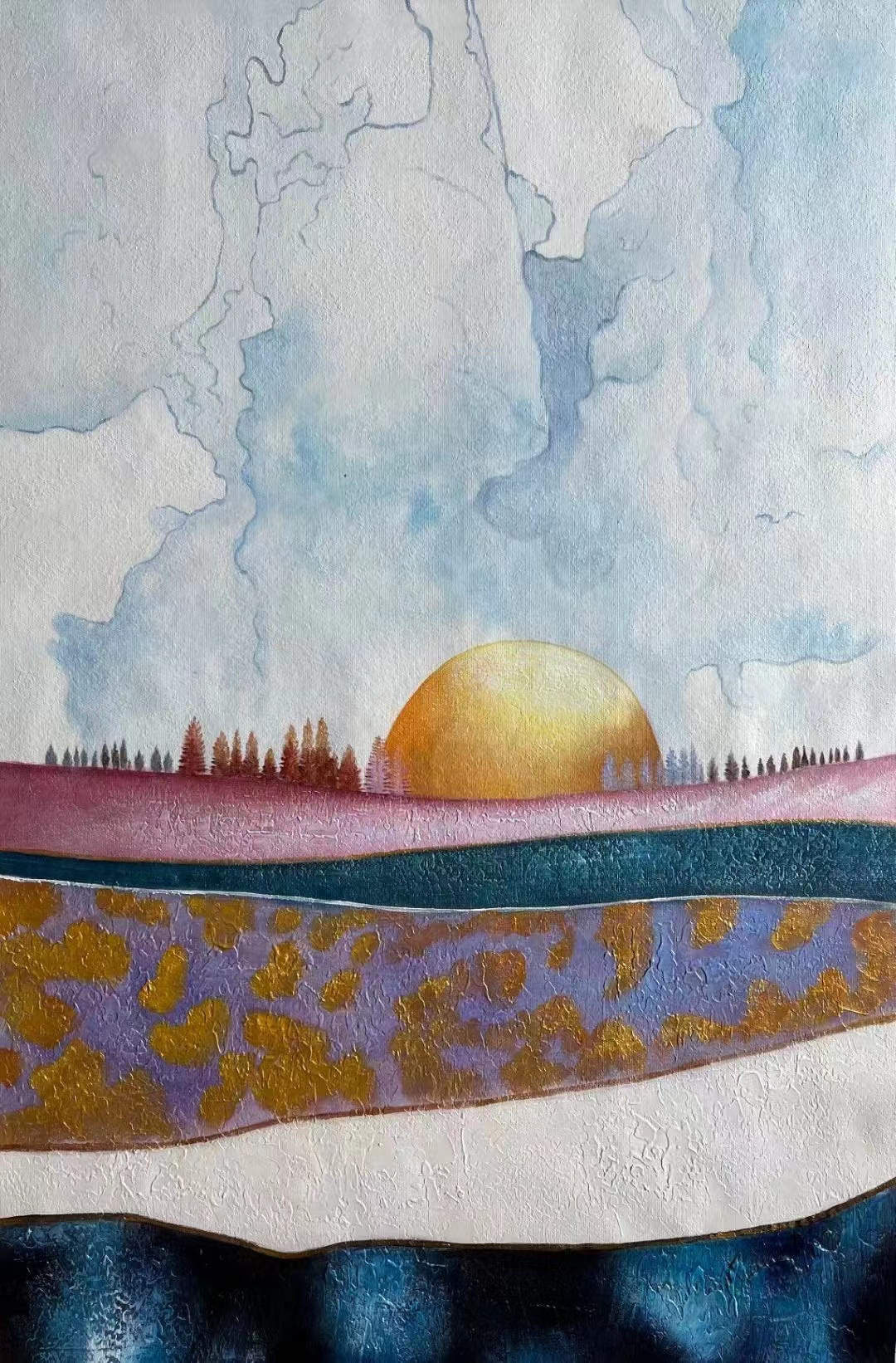 Decorative abstract painting