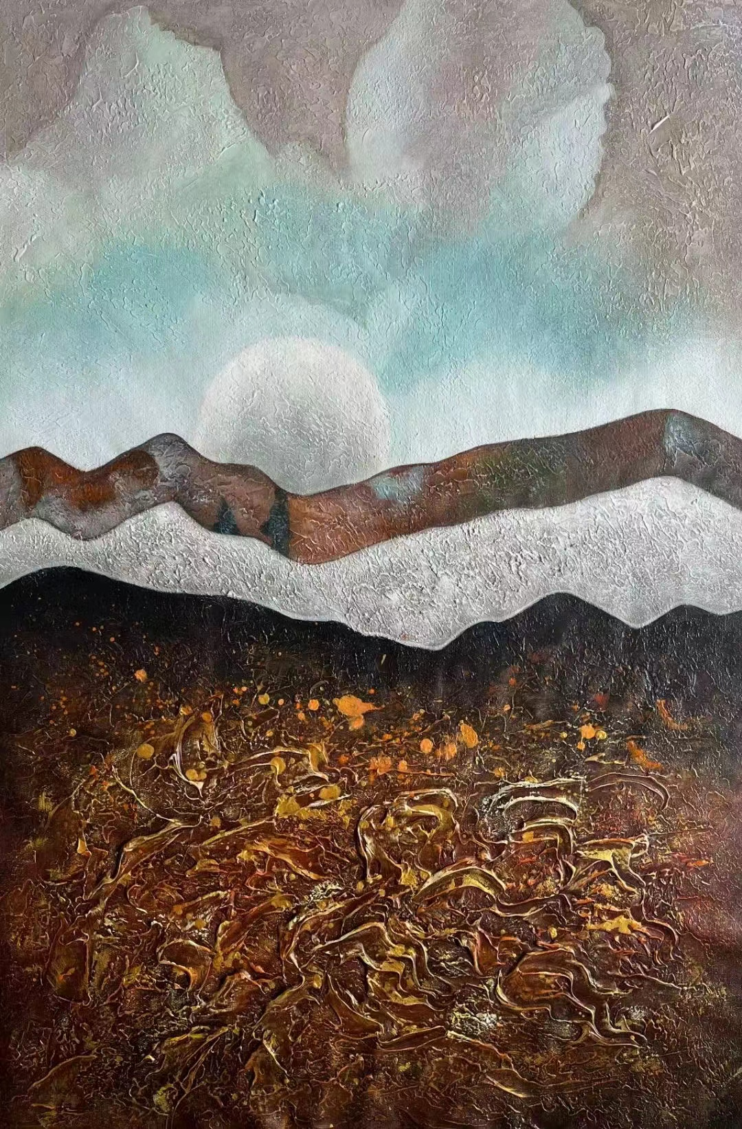 Decorative abstract painting