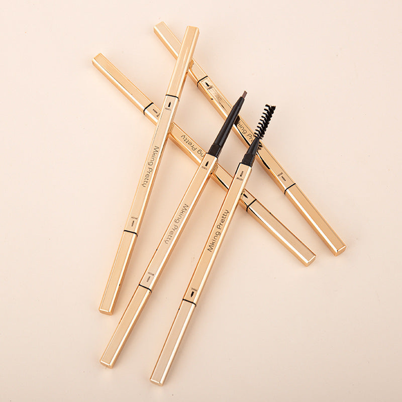 Small gold bar double-ended eyebrow pencil